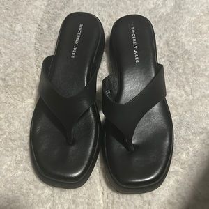 Black new sandals. Missed the return window